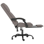 Bürostuhl mit Massagefunktion Taupe Stoff