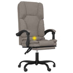 Bürostuhl mit Massagefunktion Taupe Stoff