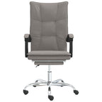 Bürostuhl mit Liegefunktion Taupe Stoff