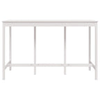 Bartisch Weiß 180x80x110 cm Massivholz Kiefer
