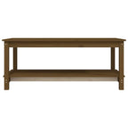 Couchtisch Honigbraun 110x55x45 cm Massivholz Kiefer