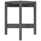 Couchtisch Grau Ø 42,5x45 cm Massivholz Kiefer