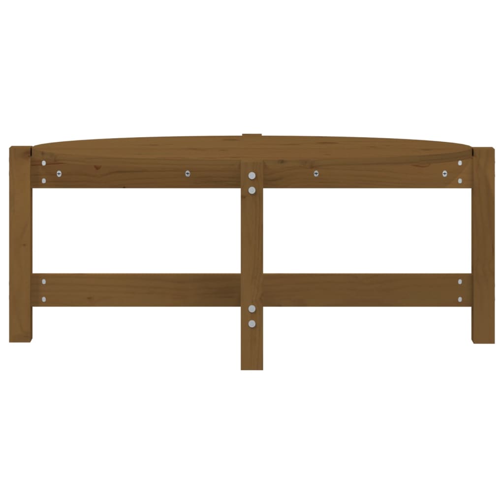 Couchtisch Honigbraun 87x48x35 cm Massivholz Kiefer