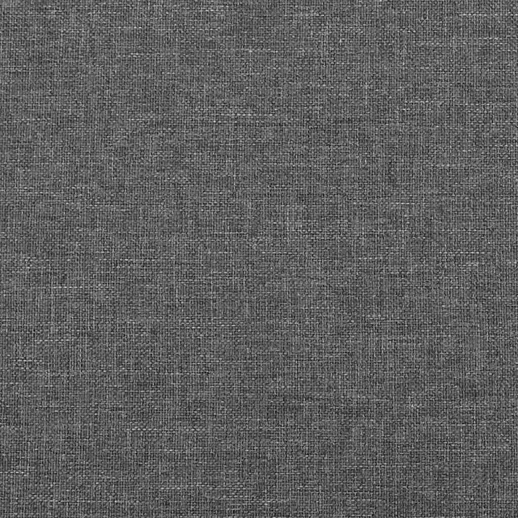 Boxspringbett mit Matratze Dunkelgrau 90x190 cm Stoff