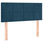 Boxspringbett mit Matratze & LED Dunkelblau 90x190 cm Samt