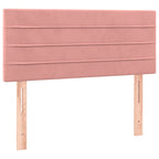 Boxspringbett mit Matratze & LED Rosa 90x200 cm Samt