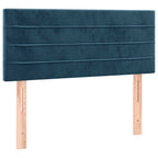 Boxspringbett mit Matratze & LED Dunkelblau 100x200 cm Samt