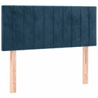 Boxspringbett mit Matratze & LED Dunkelblau 90x190 cm Samt