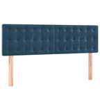 Boxspringbett mit Matratze & LED Dunkelblau 140x190 cm Samt