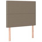 Boxspringbett mit Matratze & LED Taupe 120x200 cm Stoff