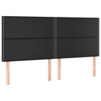 Boxspringbett mit Matratze & LED Schwarz 200x200 cm Kunstleder