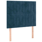 Boxspringbett mit Matratze & LED Dunkelblau 120x200 cm Samt