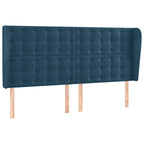 Boxspringbett mit Matratze & LED Dunkelblau 180x200 cm Samt