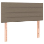 Boxspringbett mit Matratze Taupe 100x200 cm Stoff