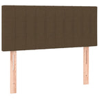 Boxspringbett mit Matratze Dunkelbraun 100x200 cm Stoff