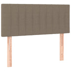 Boxspringbett mit Matratze Taupe 100x200 cm Stoff