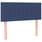 Boxspringbett mit Matratze Blau 100x200 cm Stoff