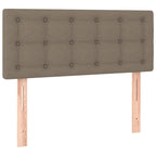 Boxspringbett mit Matratze Taupe 90x190 cm Stoff