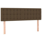 Boxspringbett mit Matratze Dunkelbraun 140x200 cm Stoff