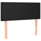Boxspringbett mit Matratze Schwarz 80x200 cm Kunstleder