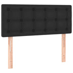 Boxspringbett mit Matratze Schwarz 100x200 cm Kunstleder