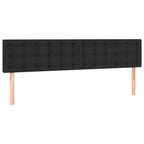 Boxspringbett mit Matratze Schwarz 200x200 cm Kunstleder