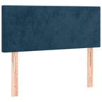 Boxspringbett mit Matratze Dunkelblau 90x200 cm Samt
