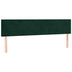Boxspringbett mit Matratze Dunkelgrün 200x200 cm Samt