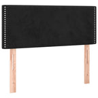 Boxspringbett mit Matratze Schwarz 90x200 cm Samt