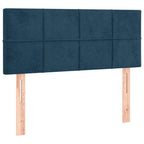 Boxspringbett mit Matratze Dunkelblau 90x200 cm Samt