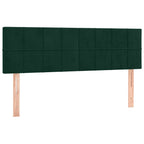 Boxspringbett mit Matratze Dunkelgrün 140x200 cm Samt