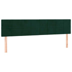 Boxspringbett mit Matratze Dunkelgrün 160x200 cm Samt