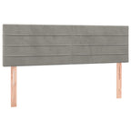Boxspringbett mit Matratze Hellgrau 140x200 cm Samt