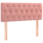 Boxspringbett mit Matratze Rosa 90x190 cm Samt