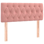 Boxspringbett mit Matratze Rosa 100x200 cm Samt