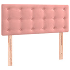Boxspringbett mit Matratze Rosa 90x190 cm Samt
