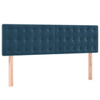 Boxspringbett mit Matratze Dunkelblau 140x200 cm Samt