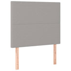 Boxspringbett mit Matratze Hellgrau 90x190 cm Stoff