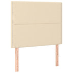 Boxspringbett mit Matratze Creme 100x200 cm Stoff