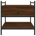 Couchtisch Braun Eichen-Optik 50x50x50 cm Holzwerkstoff
