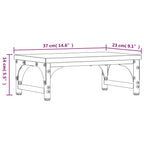 Monitorständer Grau Sonoma 37x23x14 cm Holzwerkstoff