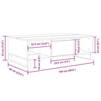 Couchtisch Betongrau 104x60x35 cm Holzwerkstoff