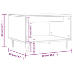 Couchtisch Betongrau 60x50x40 cm Holzwerkstoff