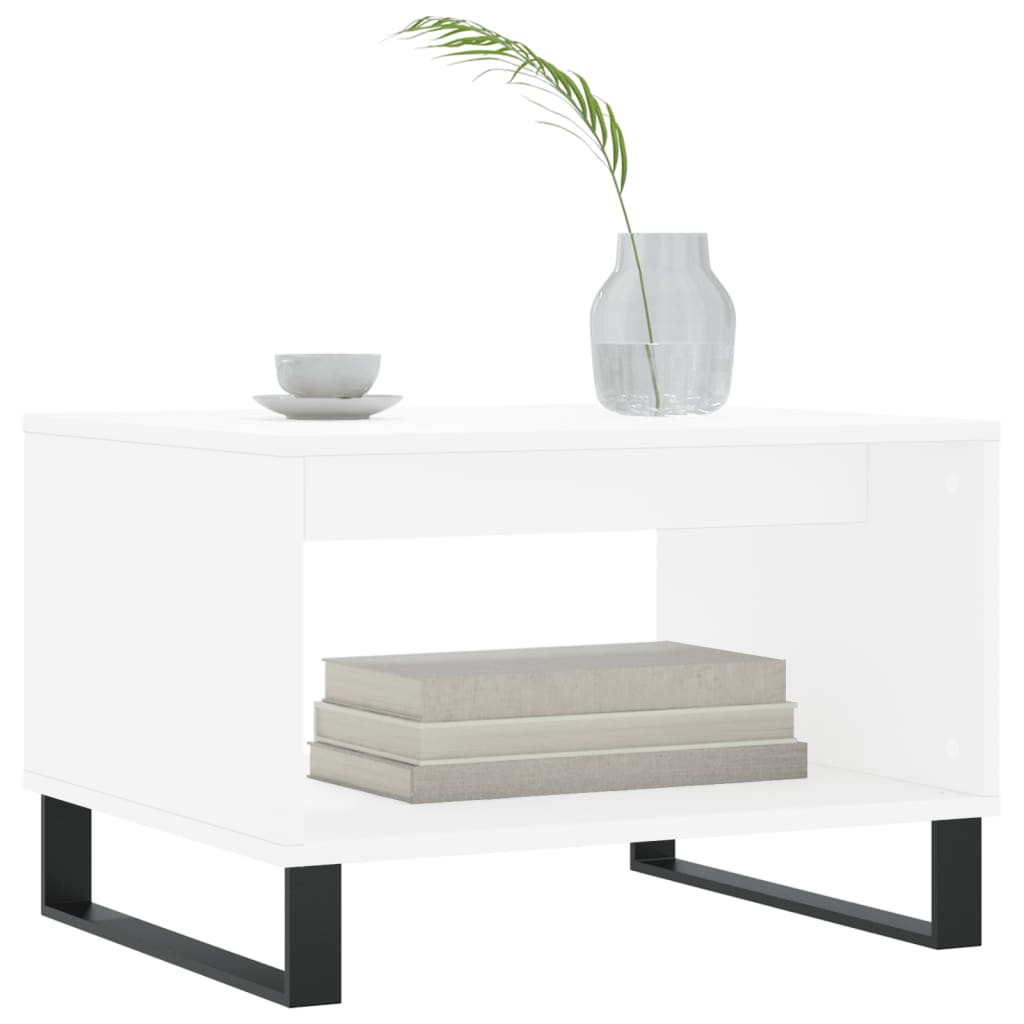Couchtisch Weiß 60x50x40 cm Holzwerkstoff