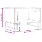 Couchtisch Grau Sonoma 60x50x40 cm Holzwerkstoff