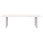 Monitorständer Weiß 50x27x15 cm Massivholz Kiefer