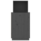 Schreibtisch Grau 110x53x117 cm Massivholz Kiefer