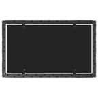 4-tlg. Garten-Lounge-Set mit Kissen Schwarz Poly Rattan