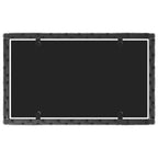4-tlg. Garten-Lounge-Set mit Kissen Schwarz Poly Rattan