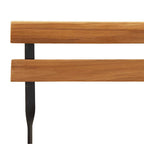 7-tlg. Bistro-Set Klappbar Massivholz Akazie und Stahl